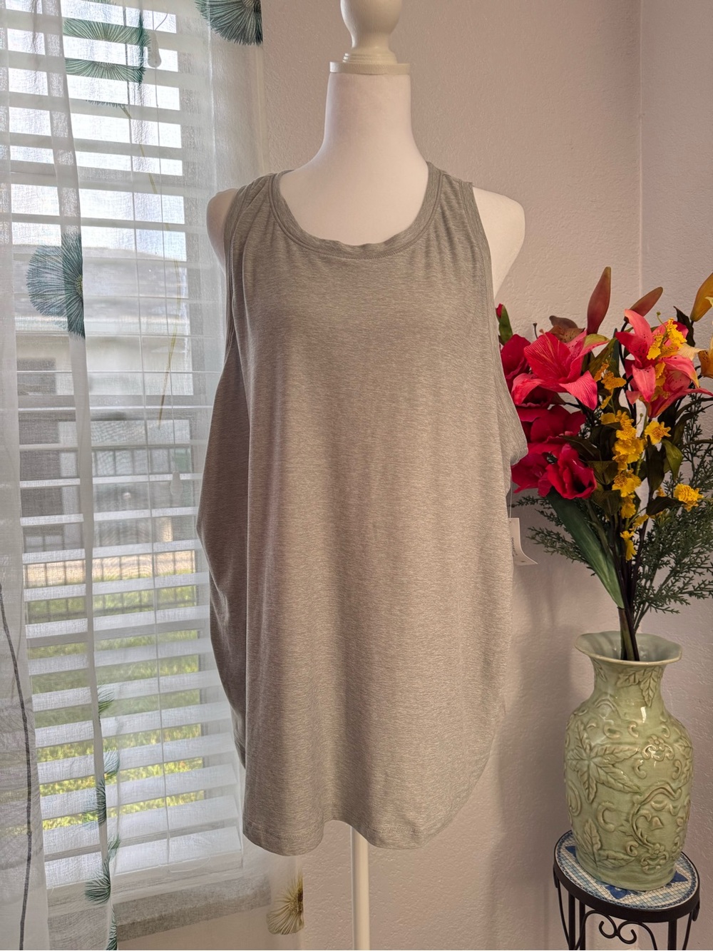 Athletic Works NWT Heather Gray ButterCore Tank Top Size 3X 🏃🏻♀️